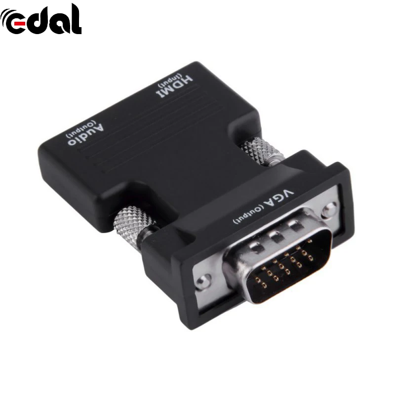 Универсальный HDMI Женский к VGA Мужской конвертер адаптер поддержка 1080P выход