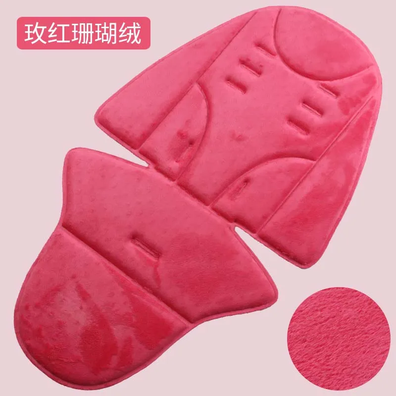 Pink big 78cm Подушечка Для сиденья детской коляски супер теплая подкладка для коляски Универсальная коляска матрас мягкая подушка для детской коляски для зимы аксессуары для коляски - Цвет: Pink big 78cm