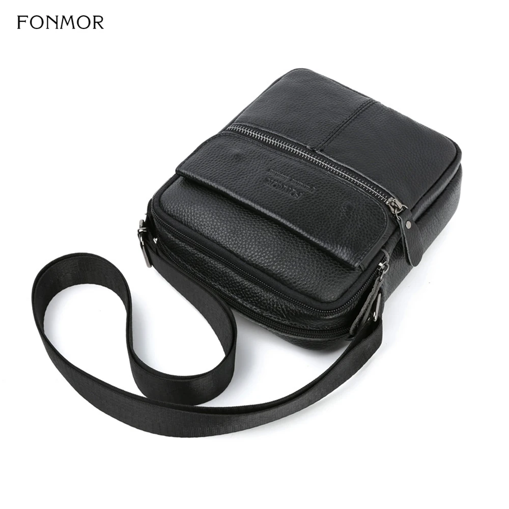 Сумка-мессенджер FONMOR Мужская из натуральной кожи |