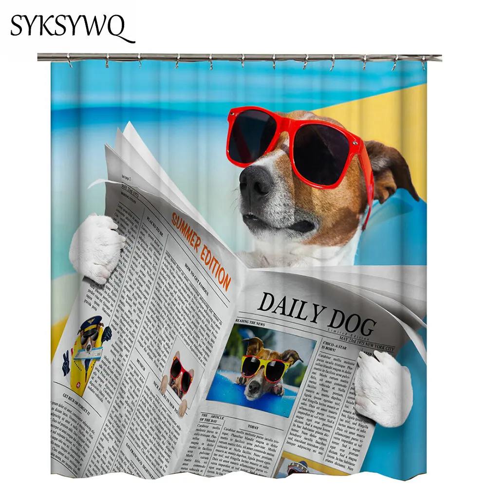 Повседневная Шторка для ванной душа Декор популярный pet shop занавес подарок