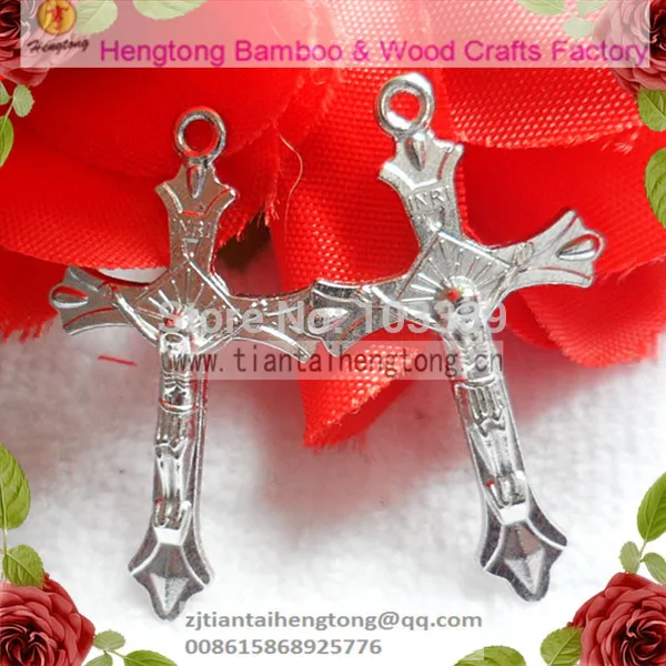 Бесплатная доставка 80 фотоэлементов дешевый одно отверстие сплав четки крест