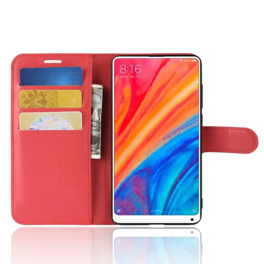 Чехол для mi x 2S чехол x2S задняя крышка кошелек флип кожа мягкий силиконовый задней