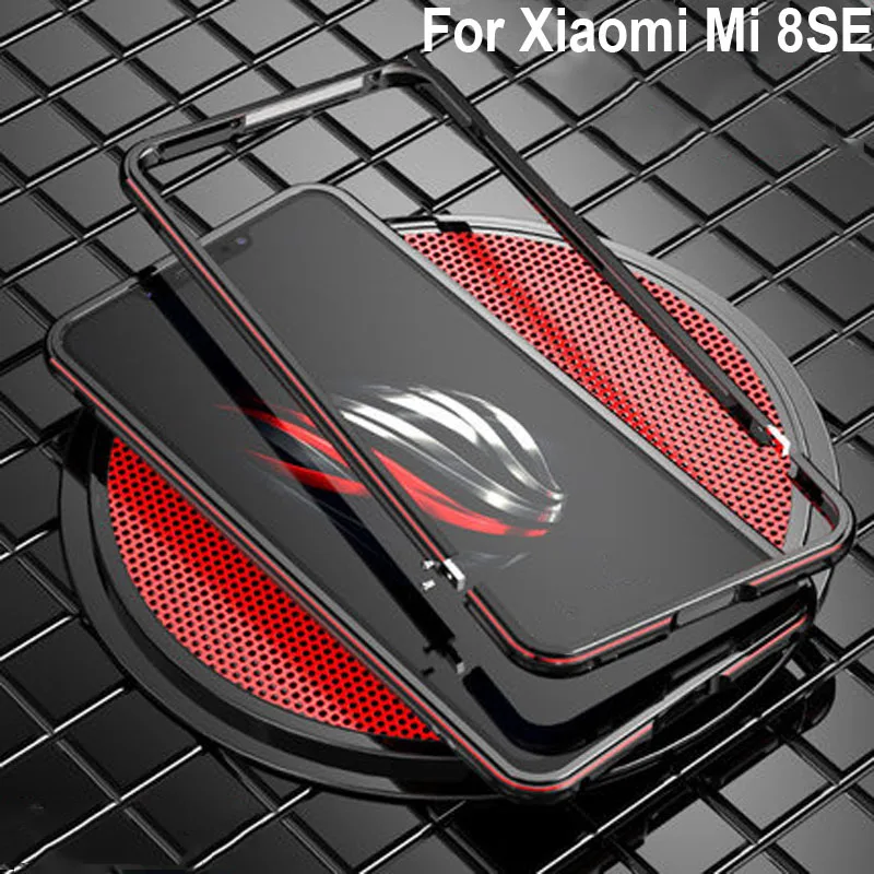 Роскошный брендовый Алюминиевый металлический бампер для Xiaomi mi 8SE, металлические Чехлы, крышка в форме колонки, рамка 5,88 ''для mi 8 SE mi 8SE