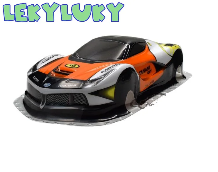 LEKYLUKY 1/10 ПВХ Окрашенный корпус Корпуса для R/C гоночного автомобиля дрифта Ширина: