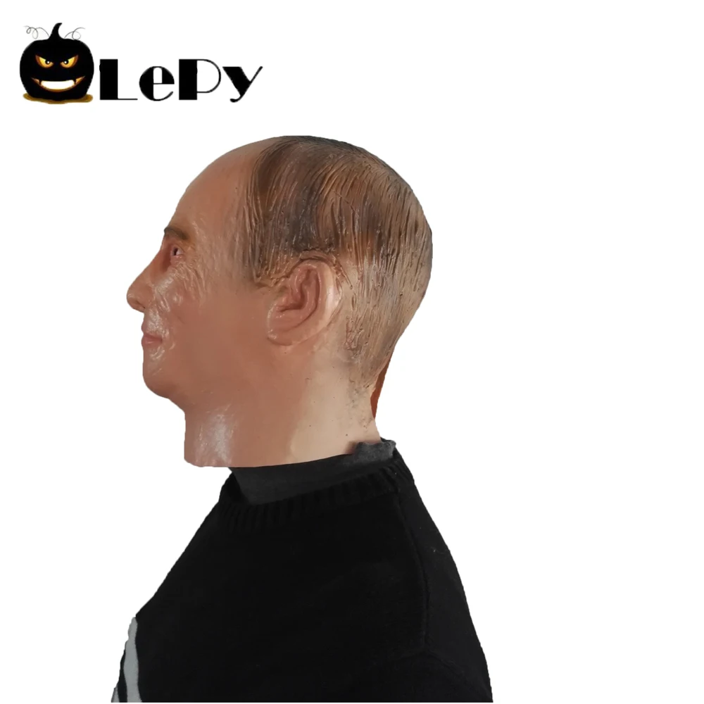 Латексная Маска Лепи В. В. И. Путиного на все лицо, резиновые маски на Хэллоуин, маскарадные вечерние маскарадные костюмы для взрослых