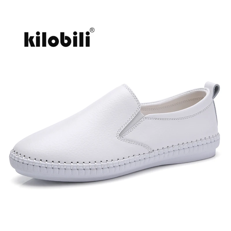 Балетки kilobili женские замшевые кожаные лоферы без застежки плоская подошва