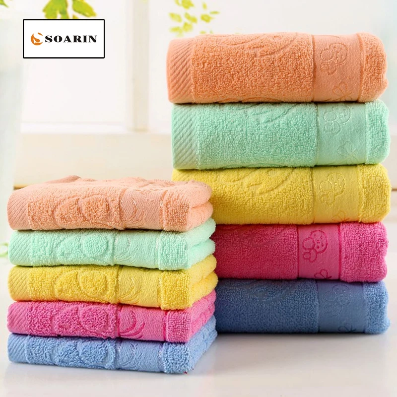 

SOARIN Solid Jacquard Cotton Bath Towel For Adult Dusch Handtuch Cotton Towels Bathroom Absorvente Teli Da Mare Toalhas Debanho