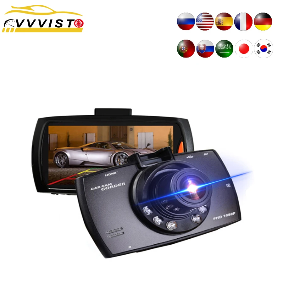 Full HD 1080P авто видеорегистратор Dashcam Dash камера Автомобильный для автомобиля dvr
