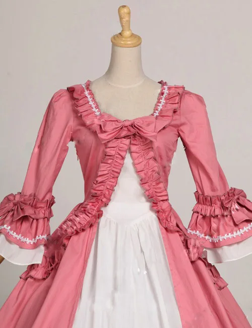 Розовое викторианское платье викторианская Мария Антуанетта Платье |