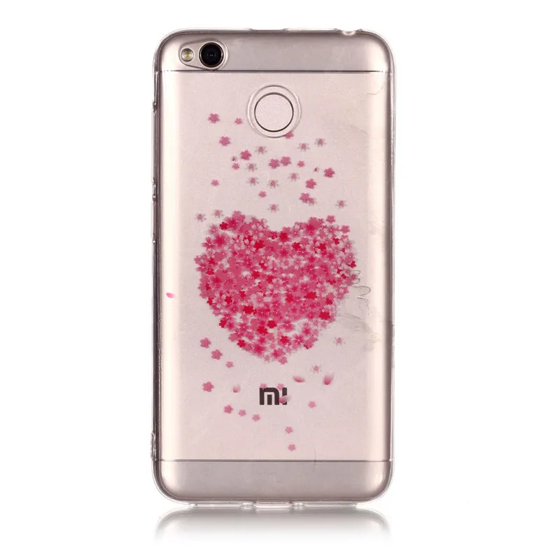 С цветочным рисунком розы мягкий прозрачный TPU чехол IMD для телефона Xiaomi Redmi 4x/Redmi 5A