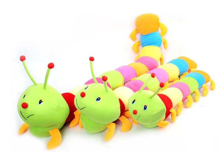 Красочная гусеница плюшевая игрушка мягкая подушка детская подарок на день