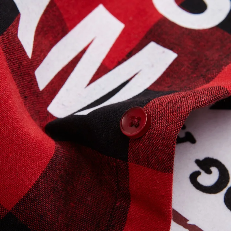 2017 китайский размер Для Мужчин's Рубашки в клетку хлопок короткий рукав