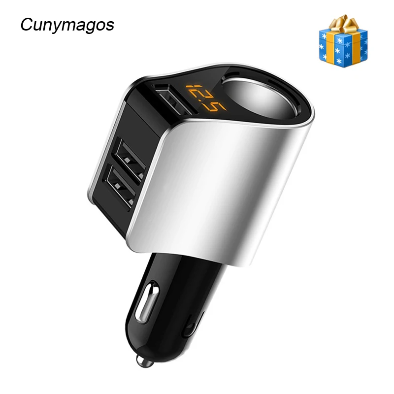 Универсальный 3 USB Автомобильное зарядное устройство 80 Вт адаптер питания ток