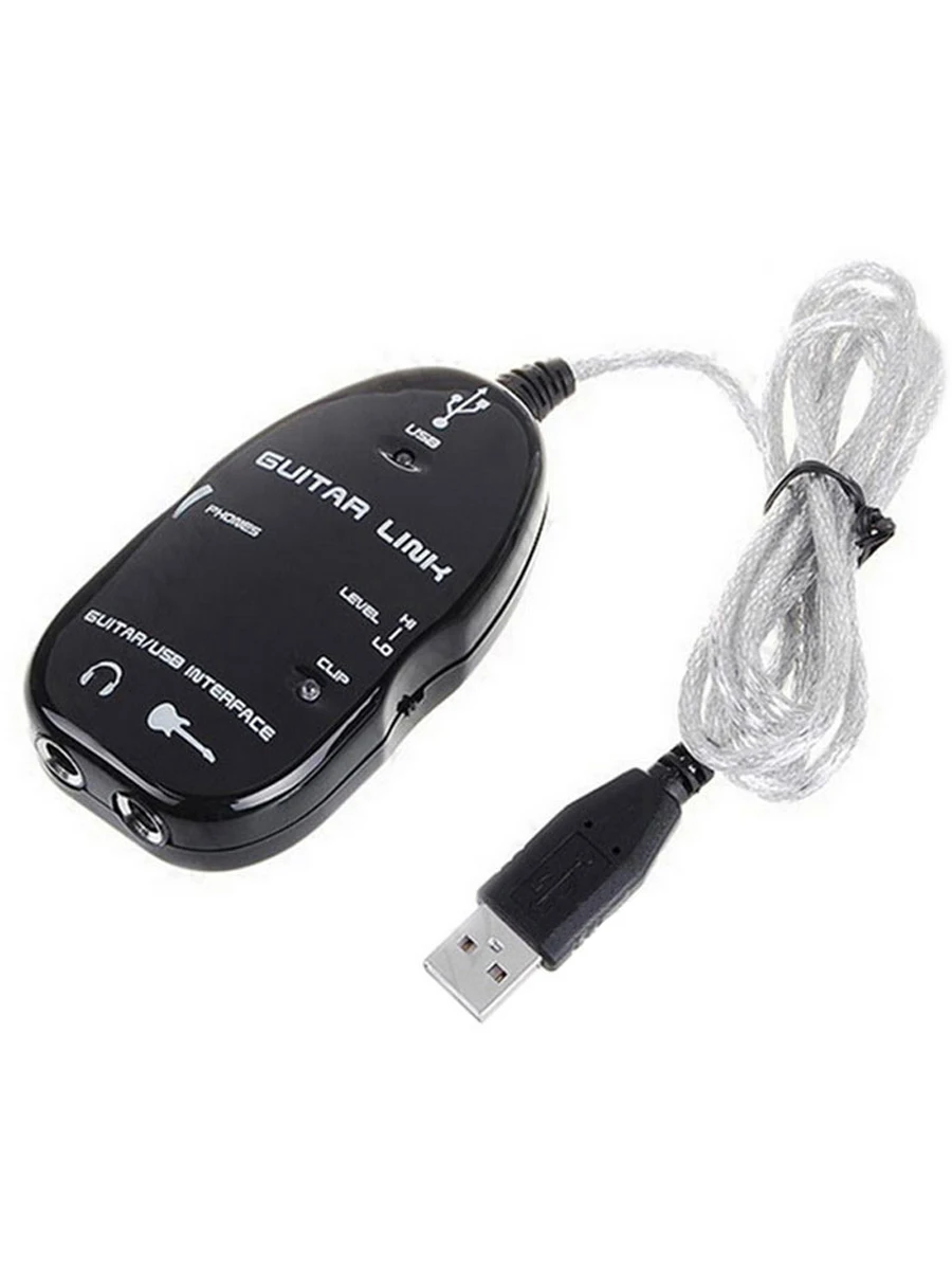 USB гитара со штекером 3 5 мм кабель для подключения к ПК/Mac запись звуковой эффект