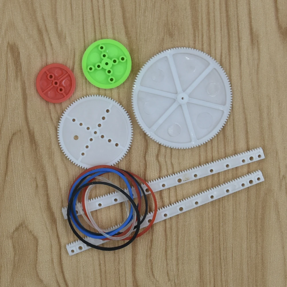 51 шт. смешанный пластиковый редуктор шкив ремень DIY игрушечный автомобиль