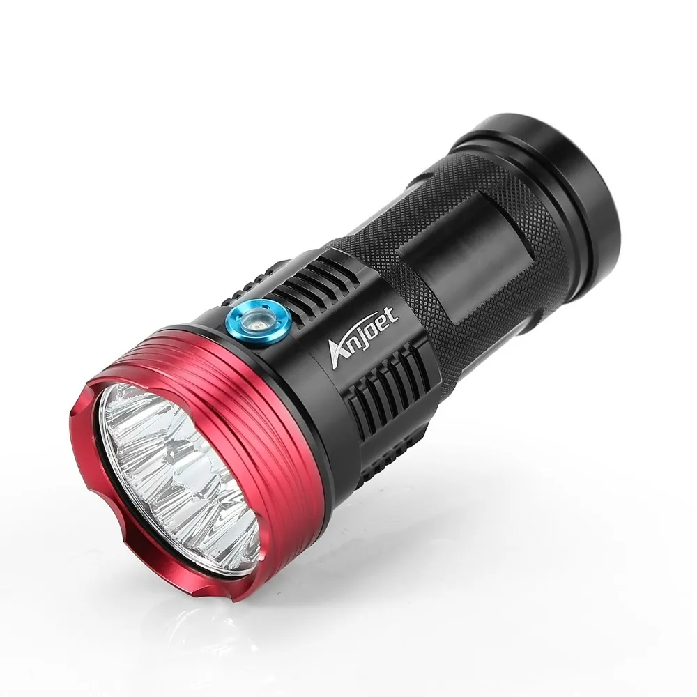 Precio ANJOET-linternas LED De 20000 Lúmenes, Potente Linterna De Caza Táctica King 9/10/11 X XM-L T6 Para Batería 18650 + Cargador