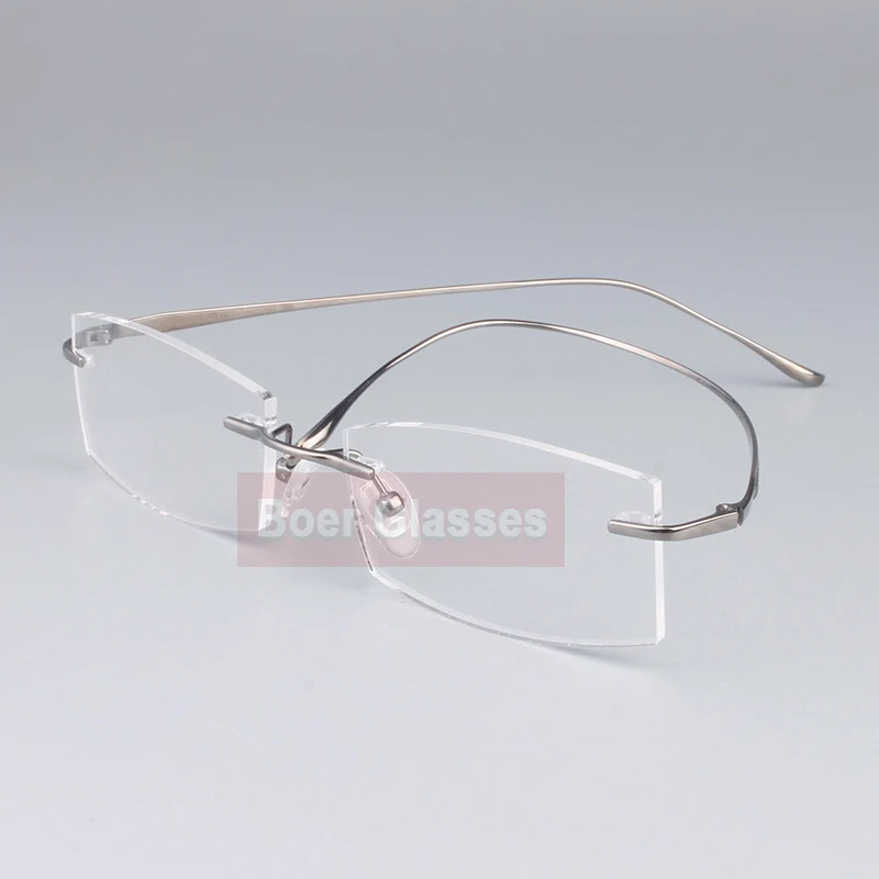 Очки мужские без оправы из чистого титана 9069(52 17 137)|brand eye glasses|eye glasseseye glasses brands |