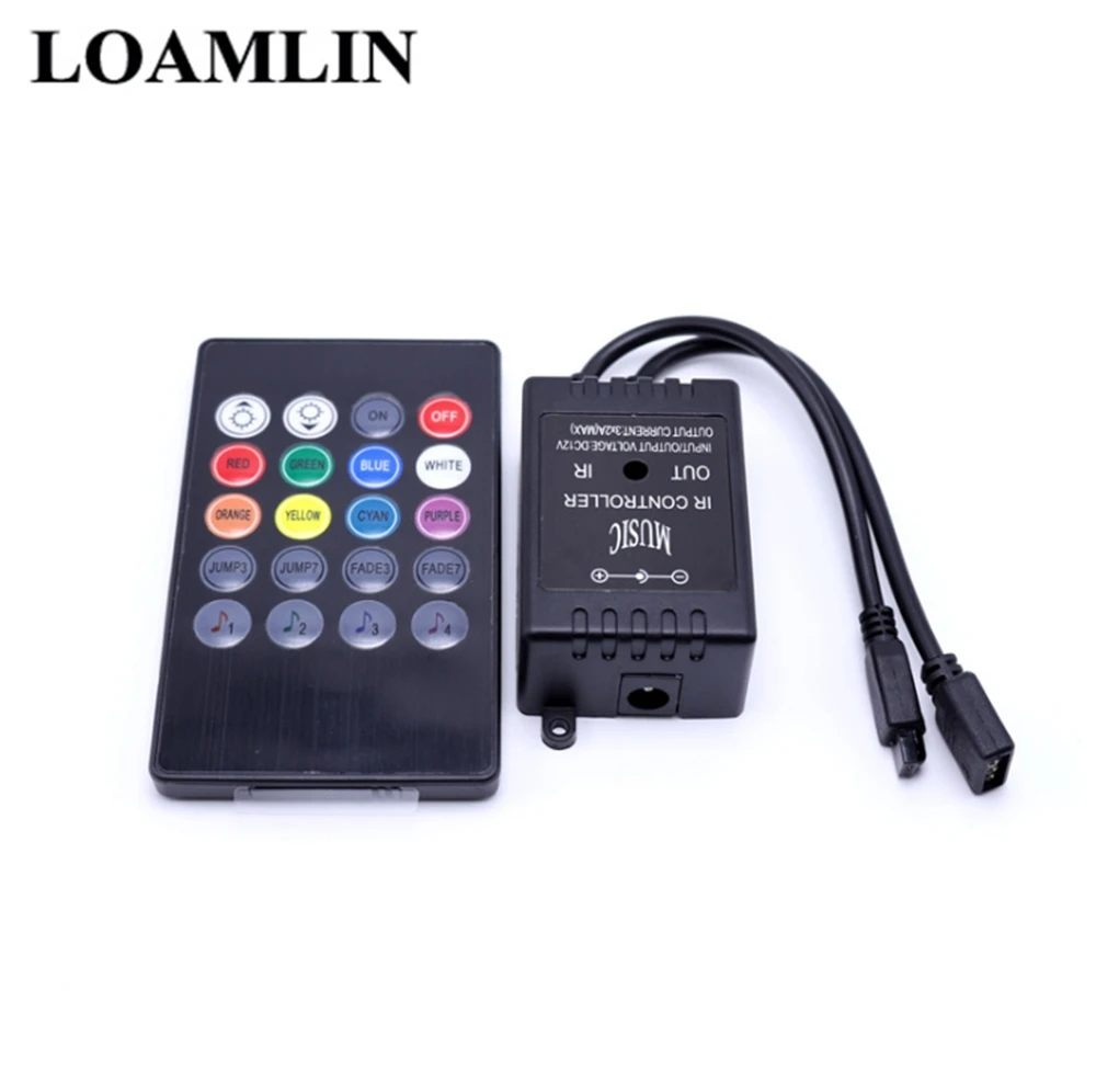 Светодиодный музыкальный инфракрасный контроллер с 20 клавишным пультом
