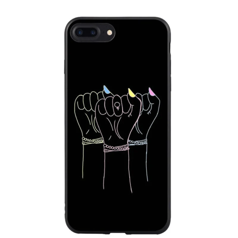 Top Quality Soft Silicone Coque For iPhone 6 6S 5S SE Simple Abstract Art TPU Cover 7 8 Plus X Line Phone Case |