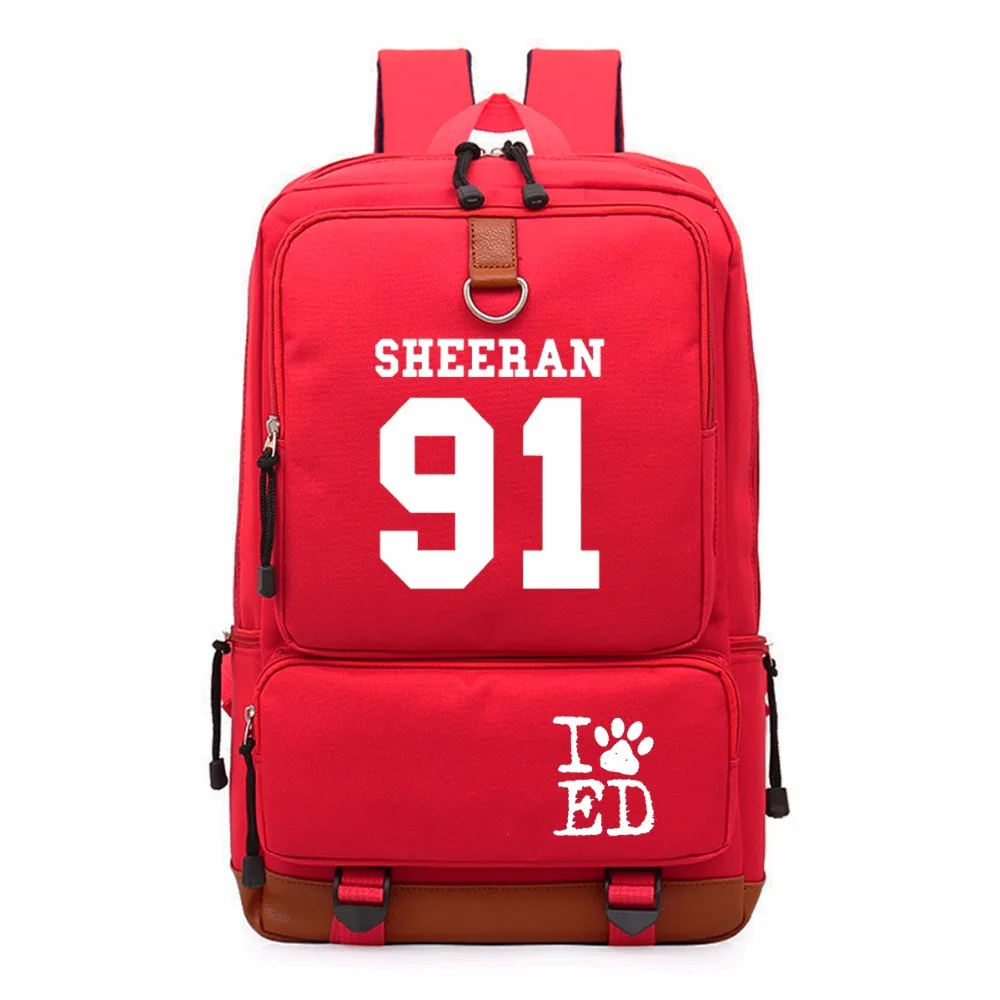 WISHOT ED SHEERAN 91 рюкзак для мужчин и женщин школьные сумки студентов дорожная сумка на