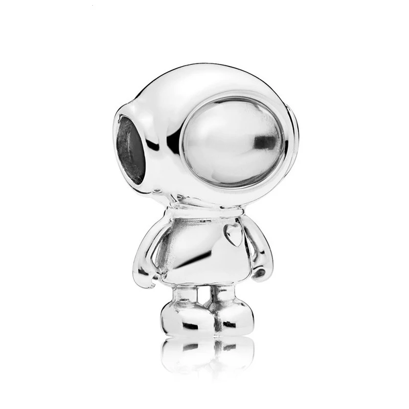 Модные посеребренные бусины амулеты Cosmo Tommy астронавт подходят для оригинального