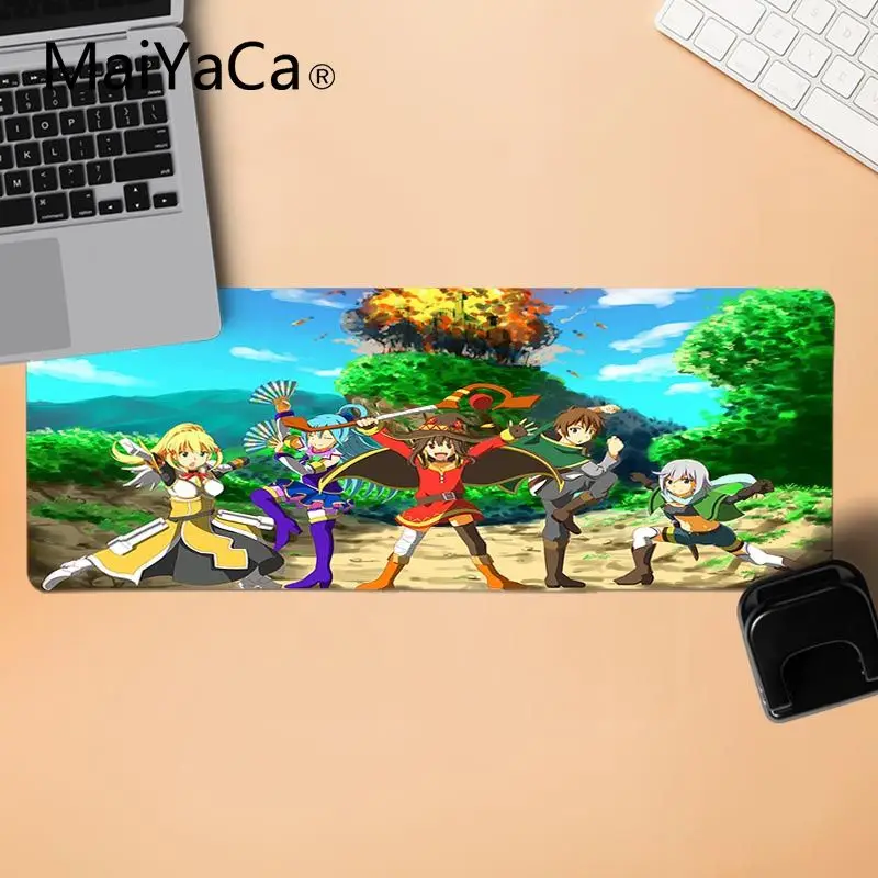 Большой коврик для мыши красивое аниме MaiYaCa Megumin Mahou Shoujo Anime компьютерный