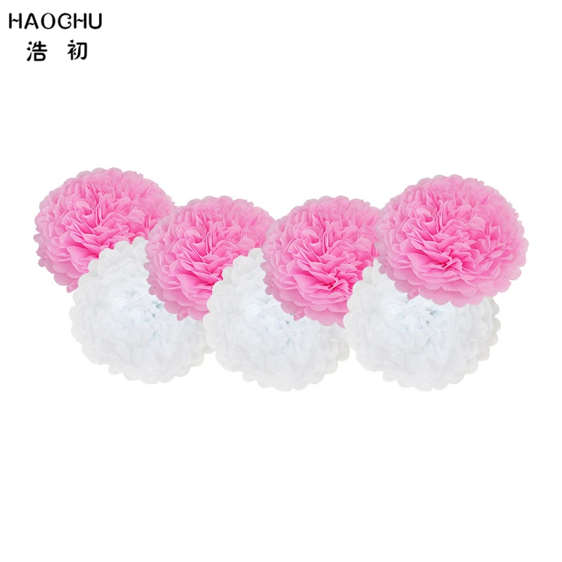 HAOCHU 8 шт 12 ''(30 см) декоративные бумажные помпоны Цветочные шары висячая бумага