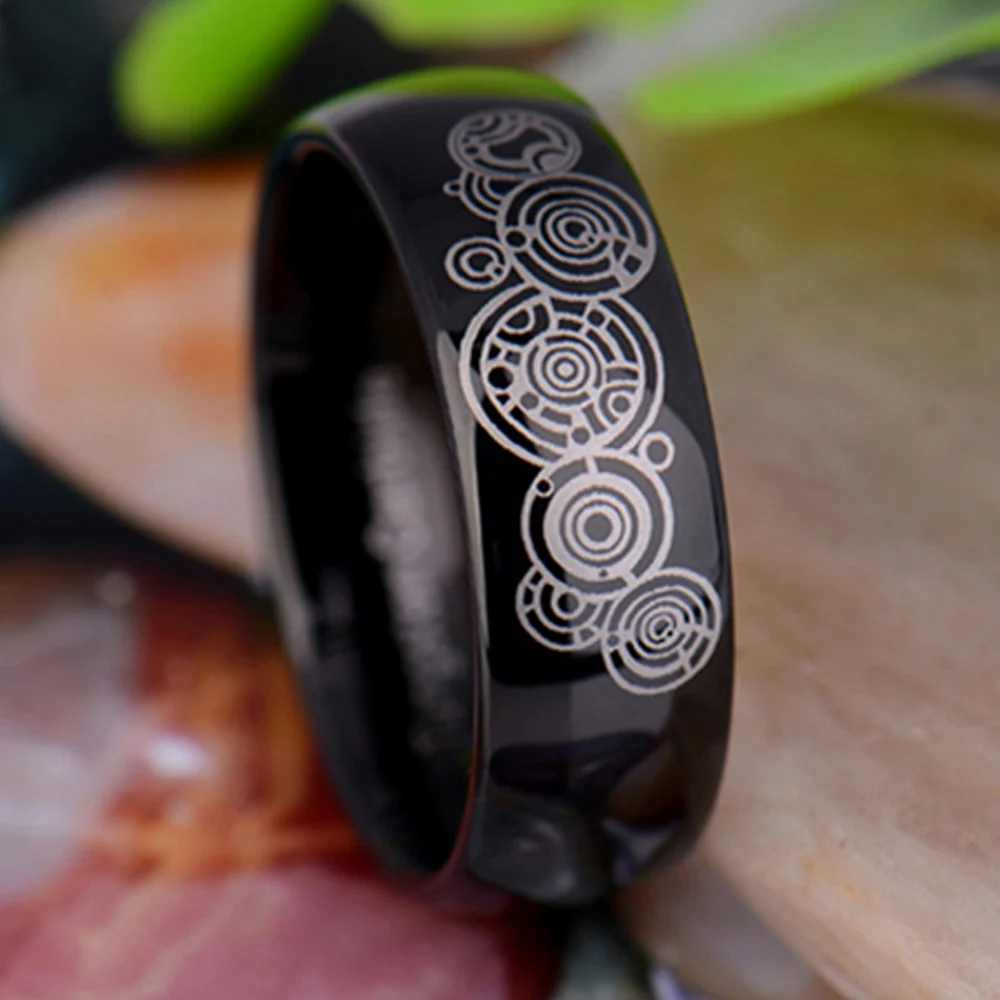 Обручальное кольцо с гравировкой черного цвета 8 мм|wedding rings with roman numerals|wedding sachetring |
