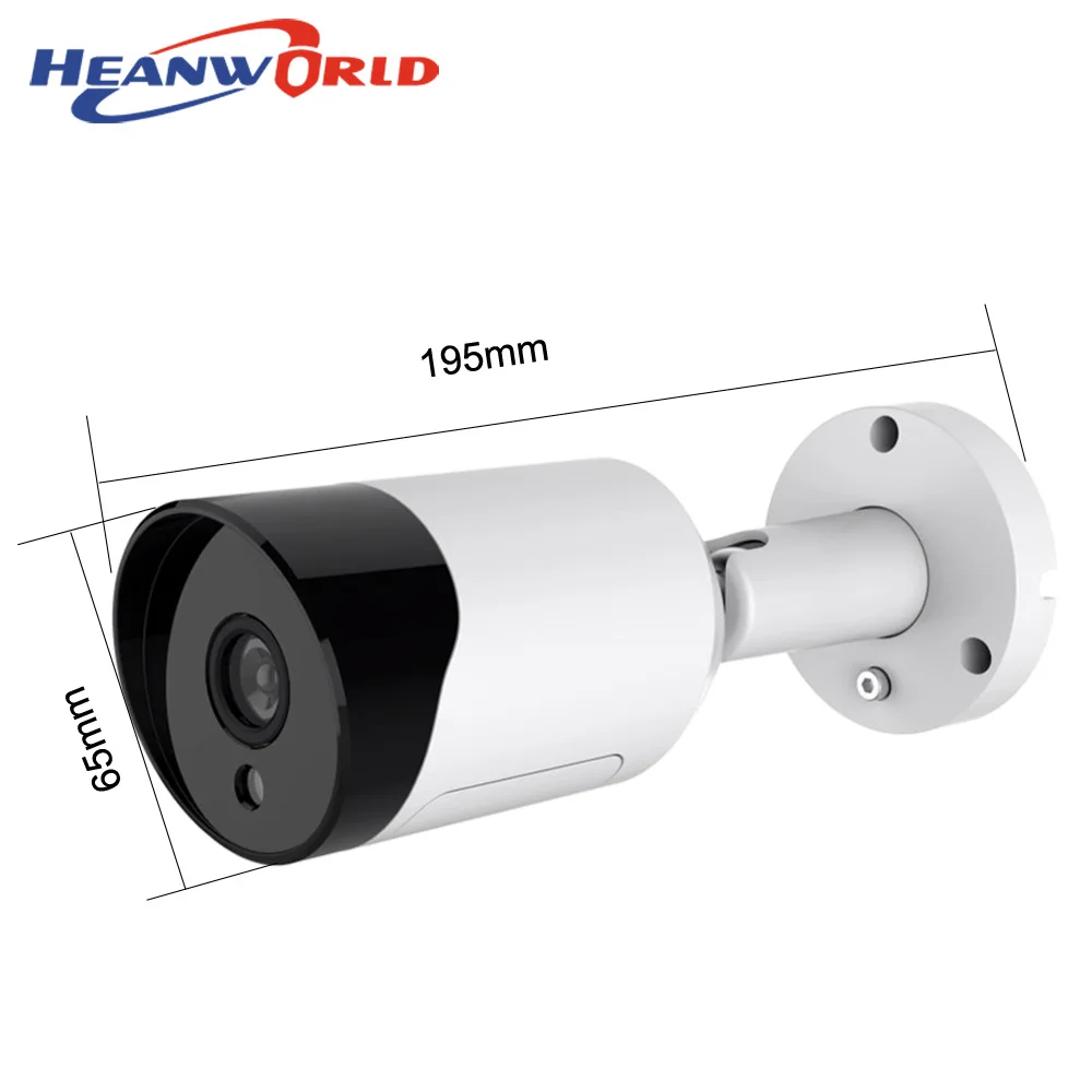 Heanworld HD 1080P IP камера наружная 3MP 4MP 5MP PoE CCTV водонепроницаемая с микрофоном ночное