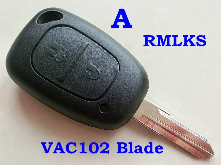 RMLKS необработанное лезвие 2 кнопки чехол для дистанционного ключа сменный пустой