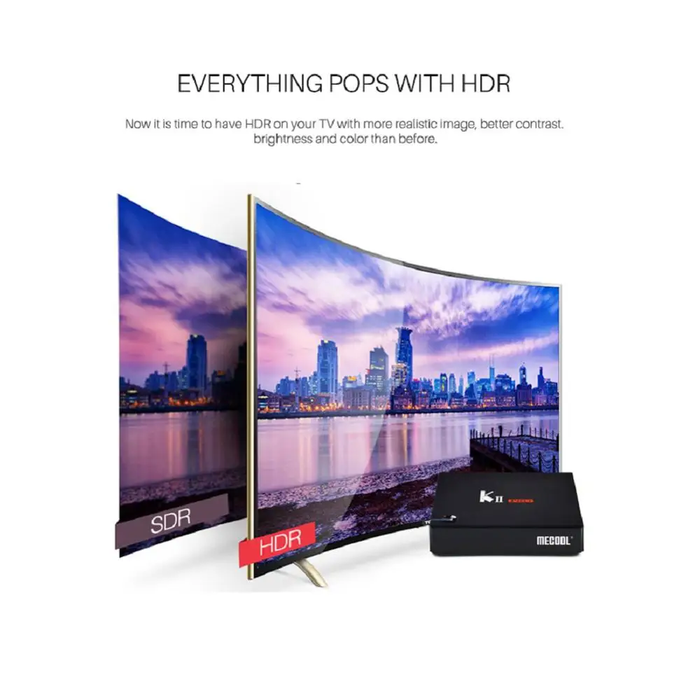 ACEMAX MECOOL KII PRO Amlogic S905D Android 7,1 четырехъядерный 64 бит 4K CCCAM Biss Гибридный ТВ-бокс PVR Timeshift 4K UHD двойной wifi DVB4K