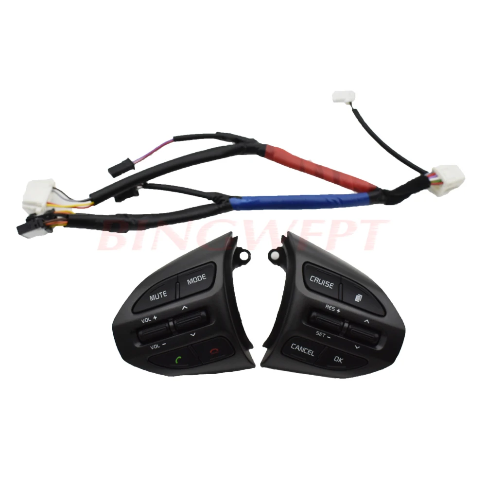 

BINGWFPT для Kia K5 Optima 2014-2015, кнопки рулевого колеса автомобиля, кнопка-переключатель, кнопки регулировки громкости круиз-стиля