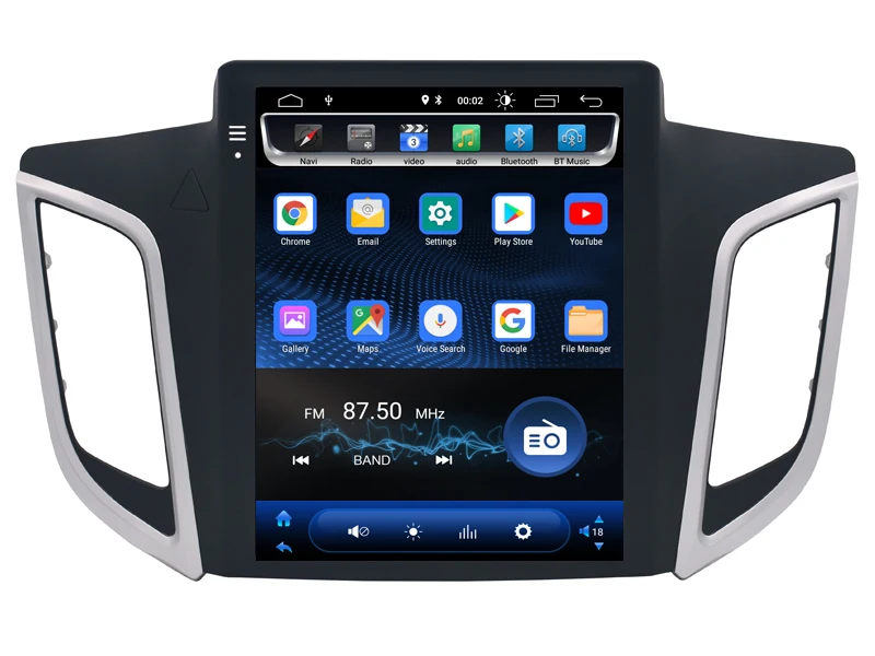 AVGOTOP Android 9 0 Tesla вертикальный экран автомобильное радио GPS Мультимедиа для HYUNDAI IX25
