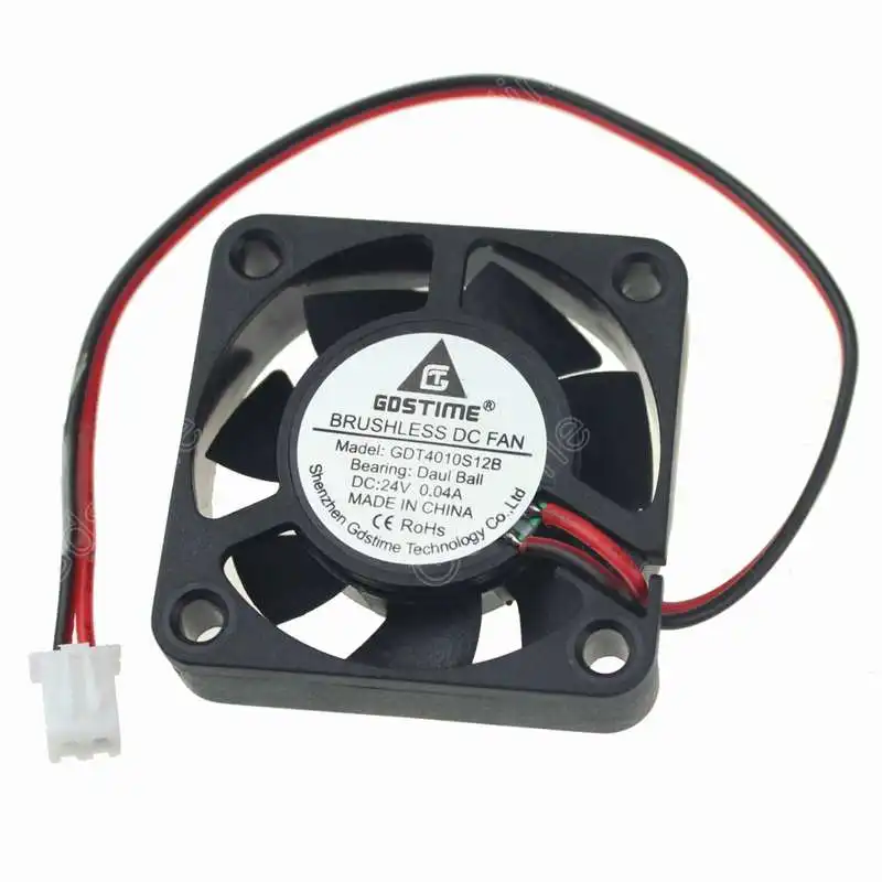 Gdstime 2 шт DC 24V 2Pin шариковый подшипник 40 мм x 10 3D принтер кулер 4 см - купить по