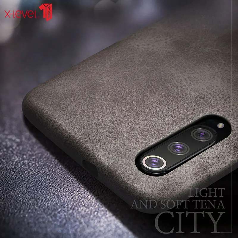 Для Xiaomi Mi9 чехол из искусственной кожи Мягкий сенсорный Ультра Тонкий деловой