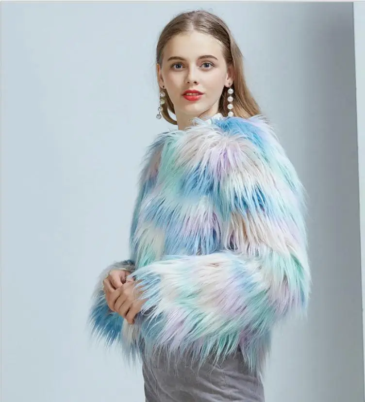 Новинка женский зимний и осенний кардиган с мехом куртки короткие женские