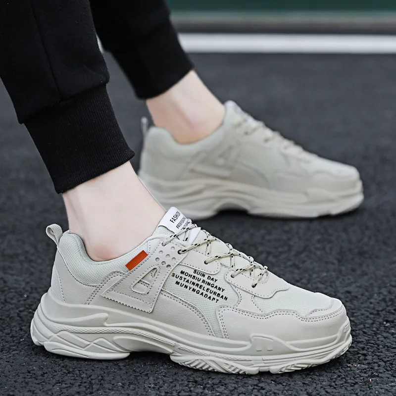 Мужская обувь на платформе для папы 2019 Весна Лето Повседневные кроссовки