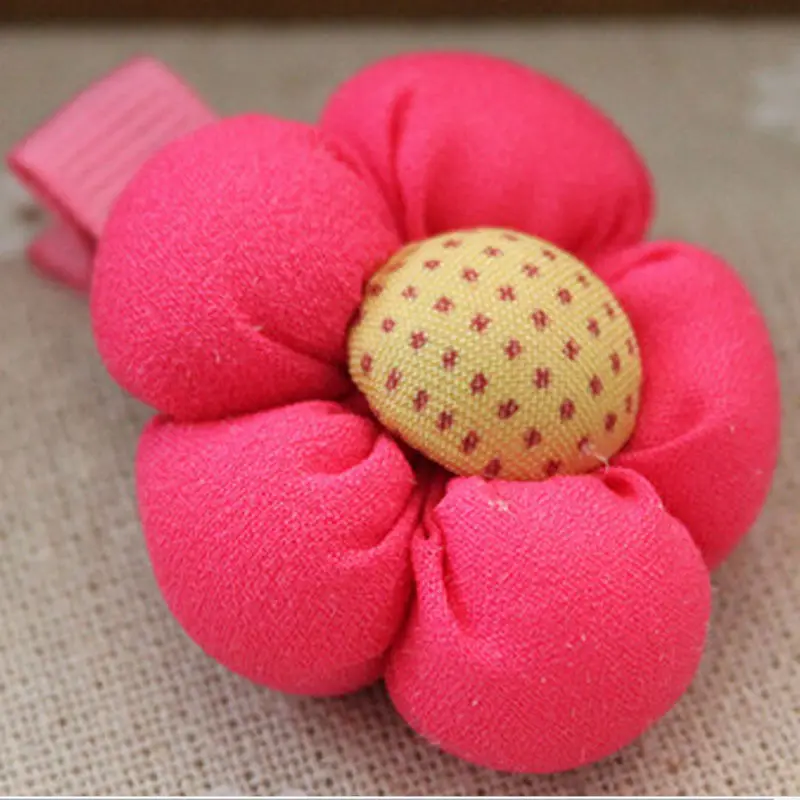 

Fashion Cute Flower Plum Blossom Kids Hairpins Girls BB Hair Clip Hair Accessories Candy Color Ribbon Child Headwear Gift Floral