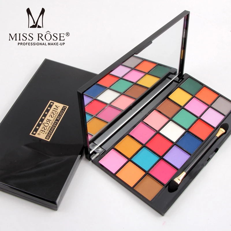 MISS ROSE 21 цвет мерцающие матовые тени для век палитра водостойкие телесные