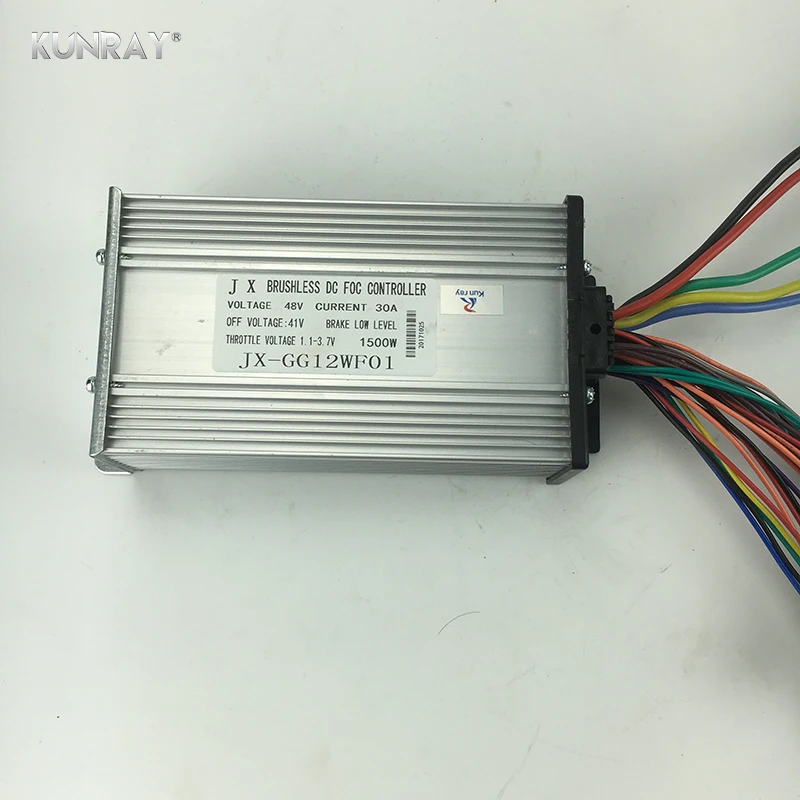 KUNRAY Высокое Качество Бесщеточный Регулятор скорости двигателя 12Mosfet 800 Вт-1600 Вт 48 В постоянного тока электровелосипед скутер аксессуары