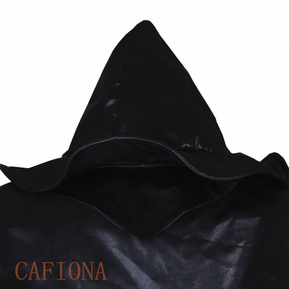 Костюм для косплея crow Cafiona джинсовый пиджак и брюки кожаная шляпа сумка 10 шт.