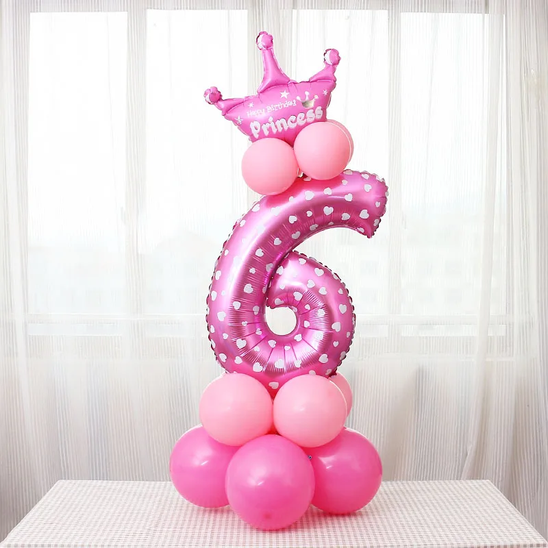 Number Foil Balloons Digit Helium Birthday Ballons Numbers Party Wedding Decor Air Baloons Event Celebration Supplies | Дом и сад