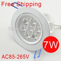 100pcs/lot Freeshipping 7W led ceiling light,White shell,CCC&CE&ROHS,AC85-265V,Warm white/cool white,ceiling lamps