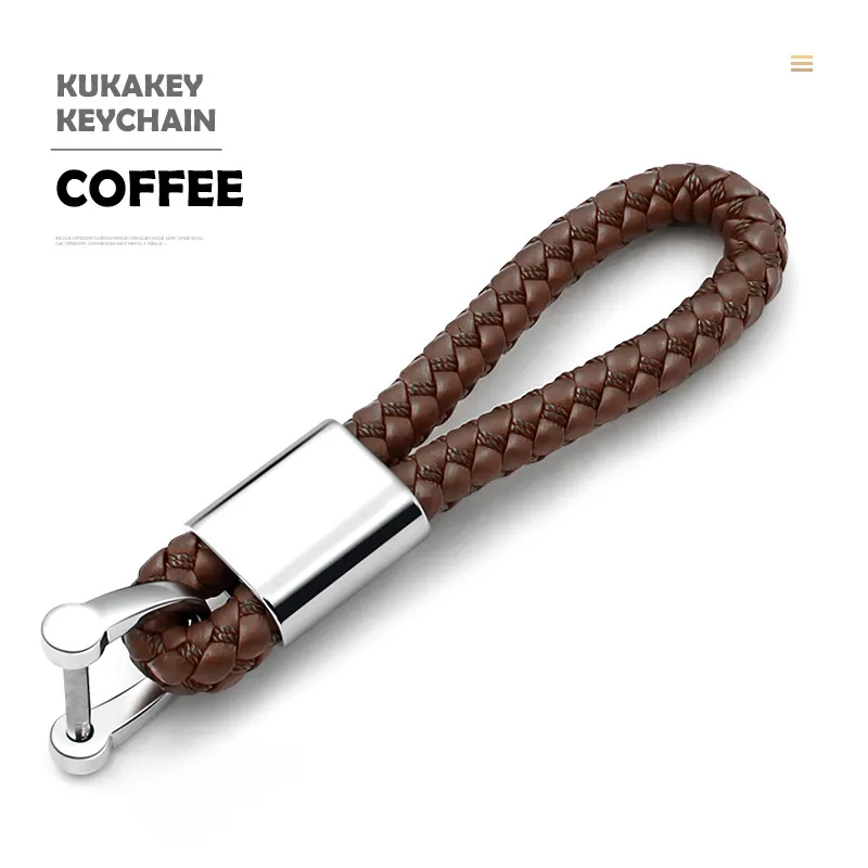 KUKAKEY ручной брелок для ключей автомобиля для Mercedes Benz W203 W210 W211 W124 W202 W204 AMG A, E, S, R, автоматическая ключевая цепь держателем в виде кольца - Название цвета: HK003-Coffee