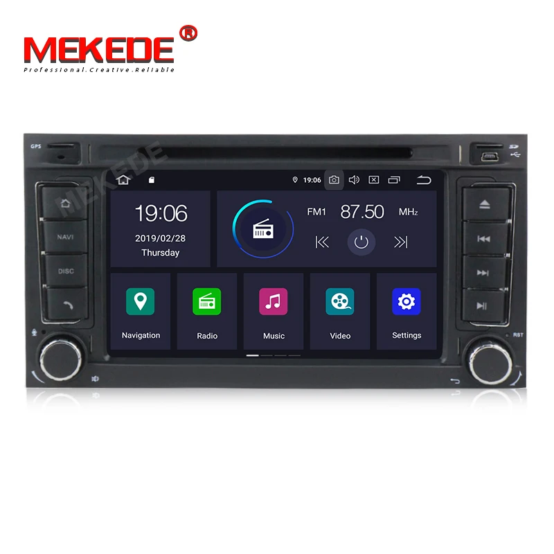 Автомобильный dvd проигрыватель PX30 Mekede Android 9 0 DSP IPS gps для Volkswagen/Touareg Transporter T5 Multivan 2002