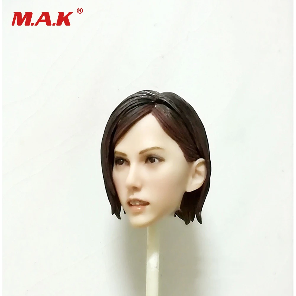 1:6 Scale Female Head Sculpt Mai Shiranui Game Figure Carving Brown Hair Pale Color Model Toys For 12 inches Woman | Игрушки и хобби