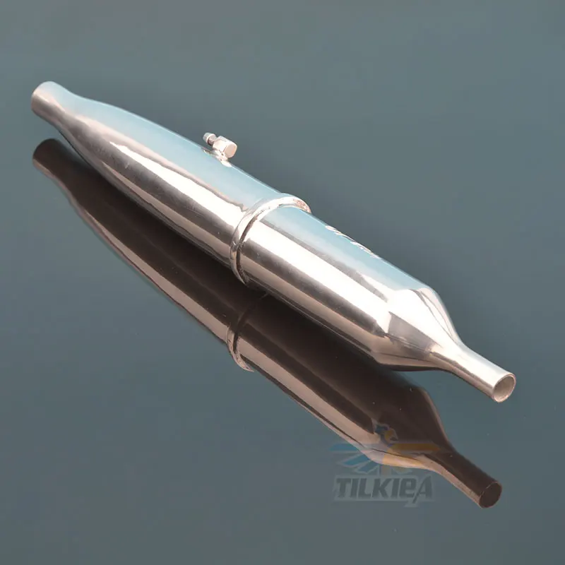Алюминиевая глушительная труба для 21cc 25cc Zenoah газовый морской двигатель лодки rc |