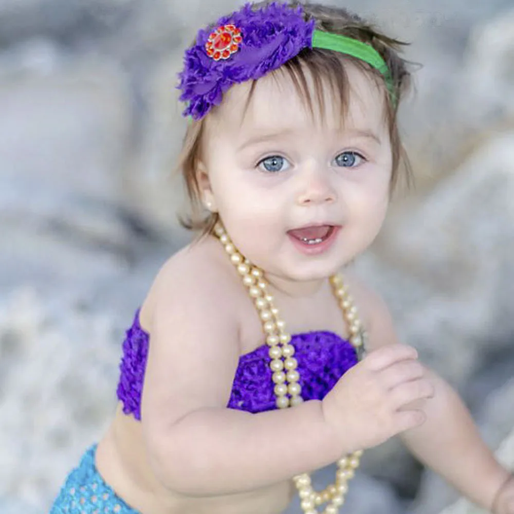 Зеленого и фиолетового цвета для девочек Юбка-пачка в стиле Русалочки платье