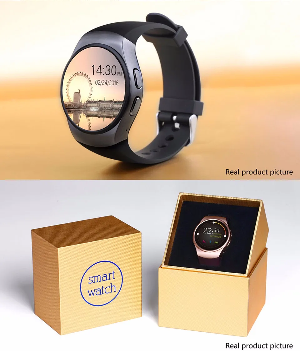 Смарт-часы TimeOwner KW18, Android, монитор сердечного ритма, фитнес-трекер, умные часы с sim-картой TF для Android ios iPhone 6S