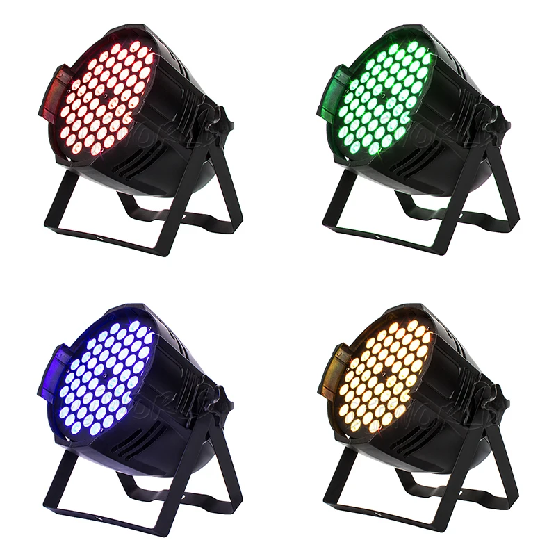 Светодиодный прожектор из алюминиевого сплава 54x9 Вт RGB 3в1 DMX512 проектор для